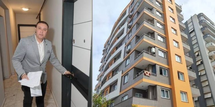 Depremden sonra döndüğü evine çilingirle girmek zorunda kaldı! Emlakçı gözaltında